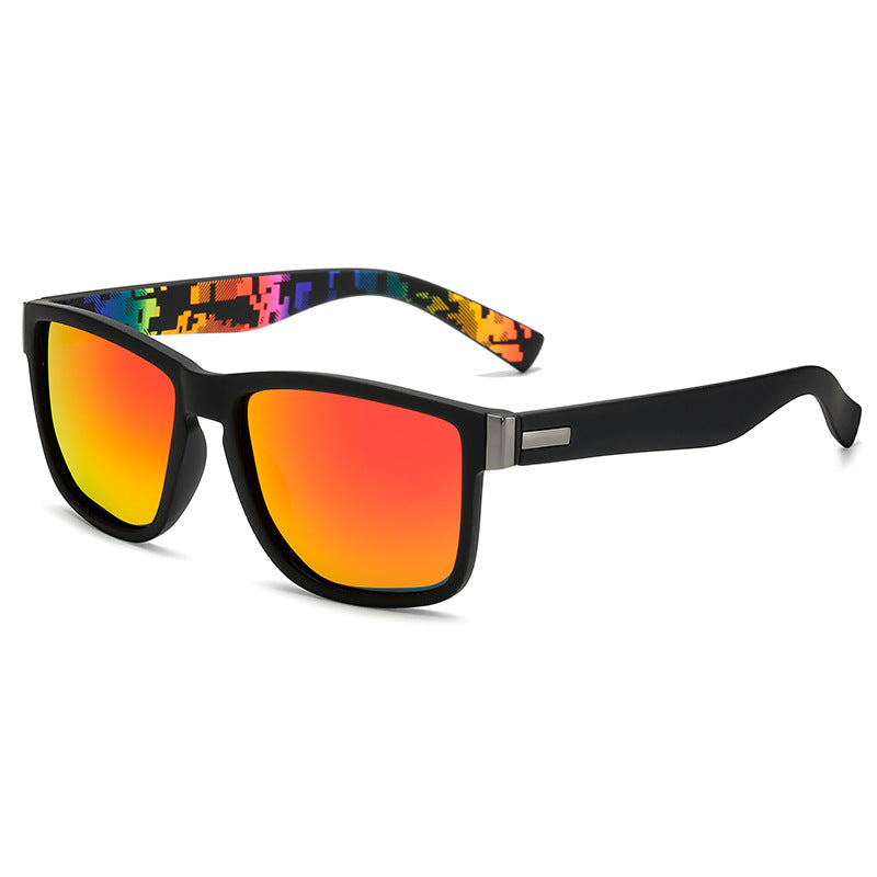 Lunettes de soleil de style boîte pour hommes