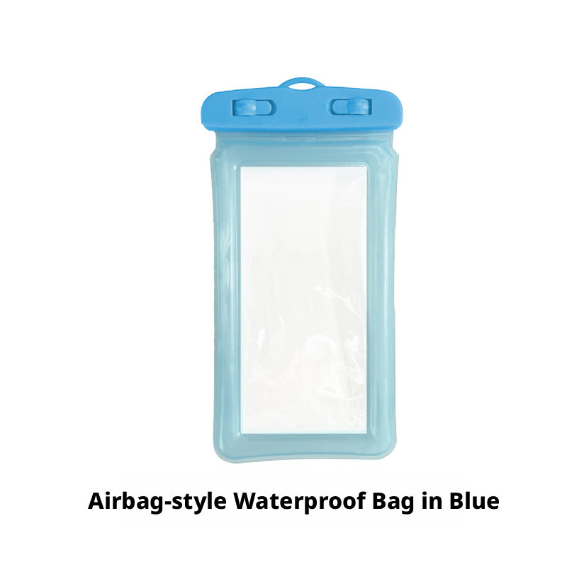 Airbag téléphone portable étanche sac-bleu-un pack