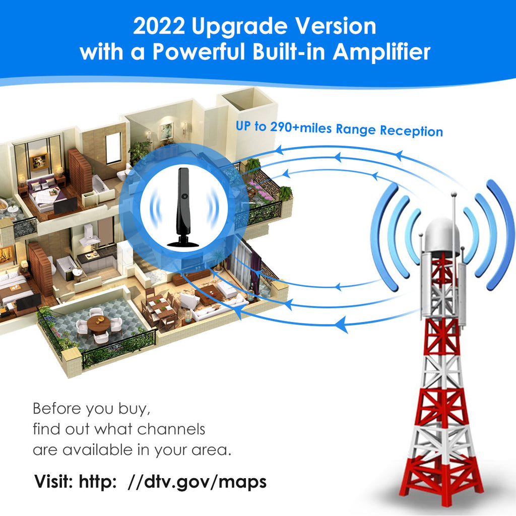 HDTV Vertical Suction Cup Ground Wave Digital TV Antenne haute définition DVB-T2