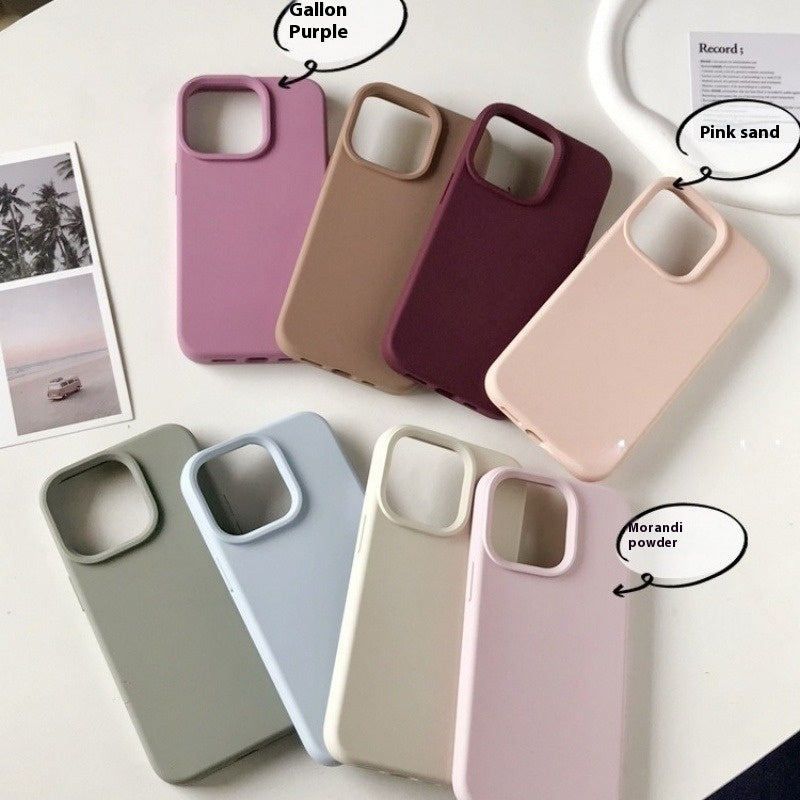Boîtier de téléphone en silicone liquide de couleur solide