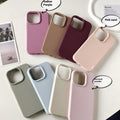 Boîtier de téléphone en silicone liquide de couleur solide