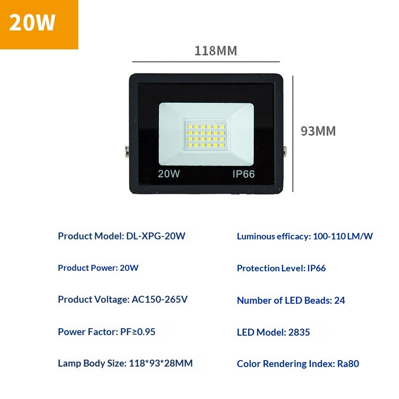 Projecteur extérieur LED étanche