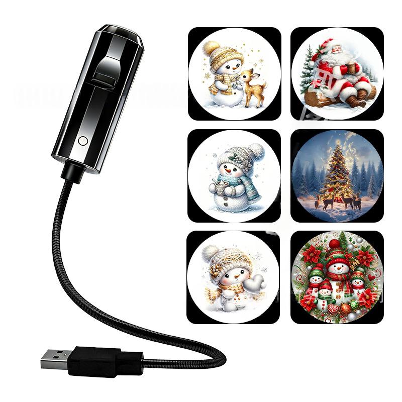 Portable USB Starry Sky Projection Night Light avec des diapositives interchangeables