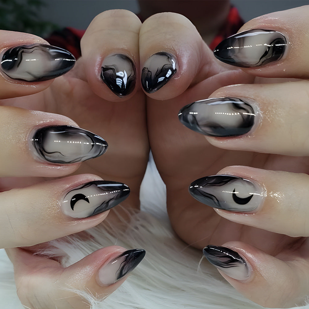 24 pièces de stickers amandes en forme de presse noir gradué acrylique avec Gradua