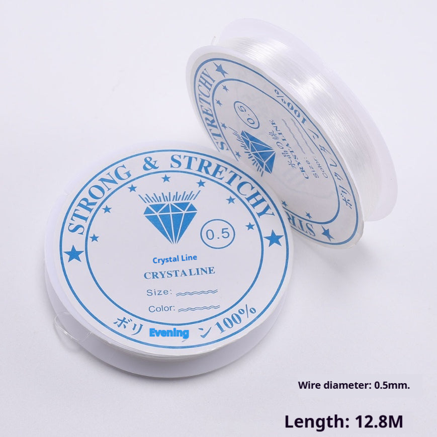 Ligne transparente de pêche en cristal blanc Ligne élastique