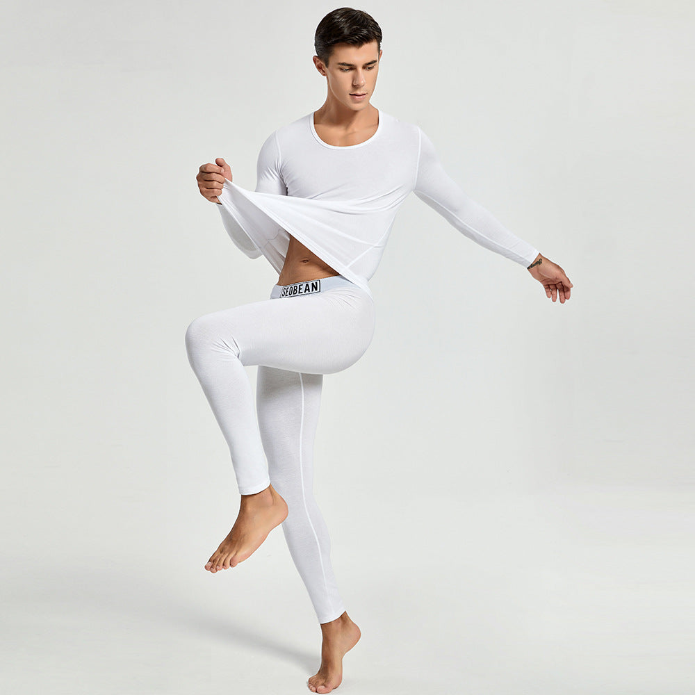 Sous-vêtements thermiques Cotton tricoté Stretchy Vêtements et pantalons d'automne très ajustés
