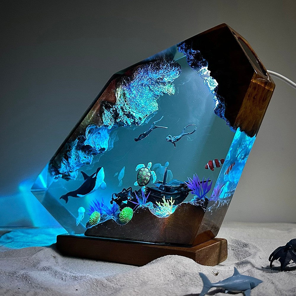 Lumière de nuit Epoxy à thème marin