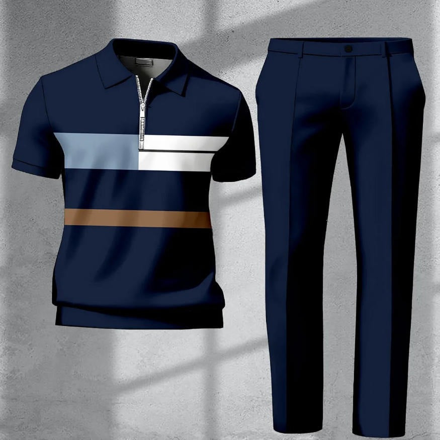 Manches courtes et pantalons longs imprimés en 3D pour hommes