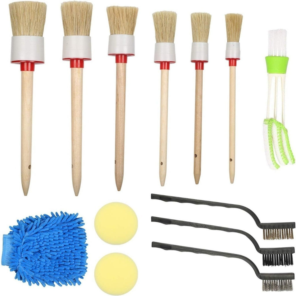 Set de pinceaux de détail Mini: brosse de nettoyage de détail