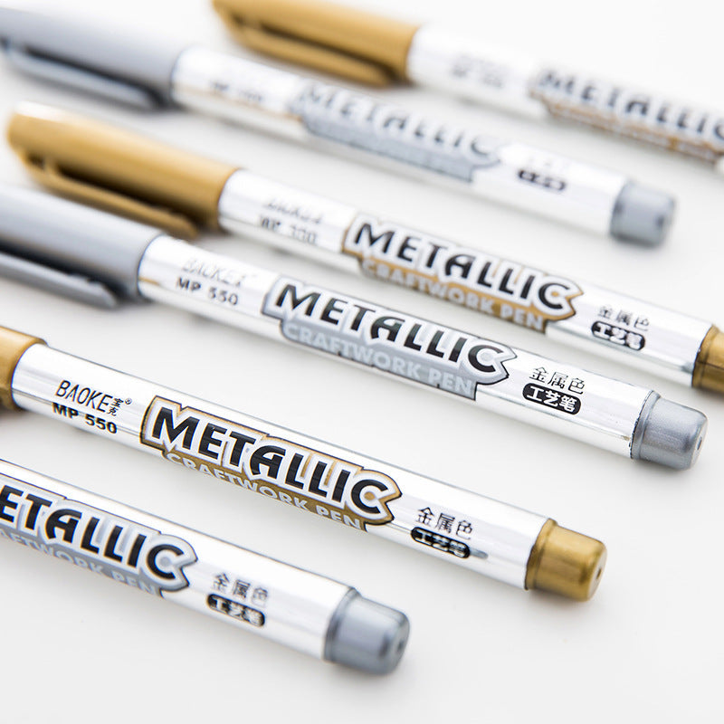 Baoke 550 Gold and Silver Metallic Marker
