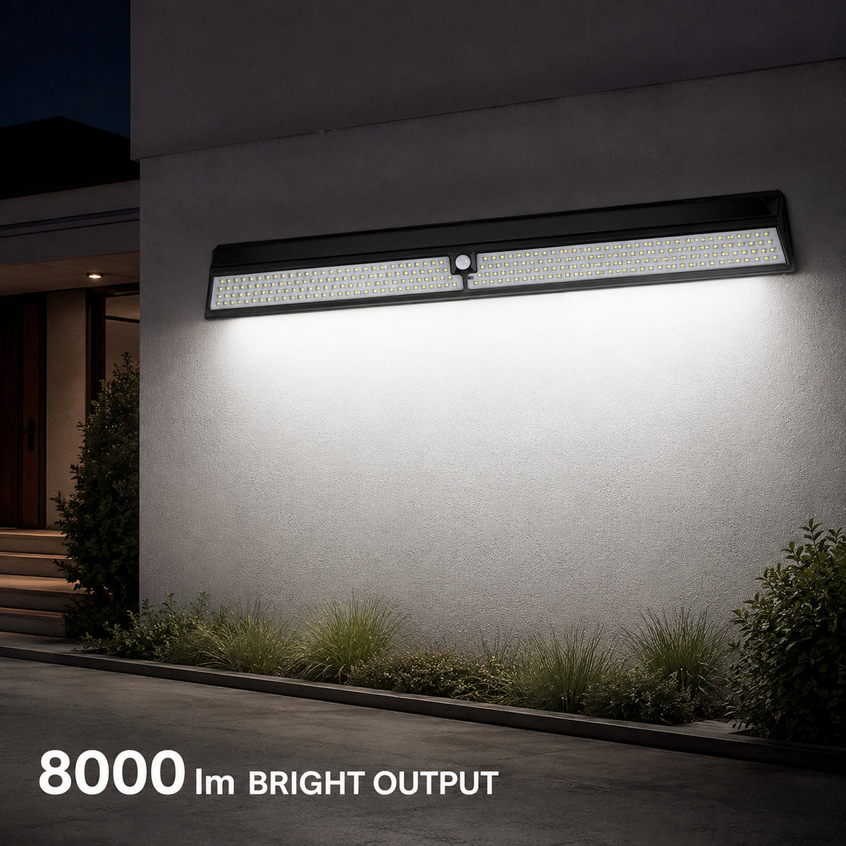 Solar Powered Rechargeable Motion Sensor Garden Light W121 For Yard Decoration LED Landsca