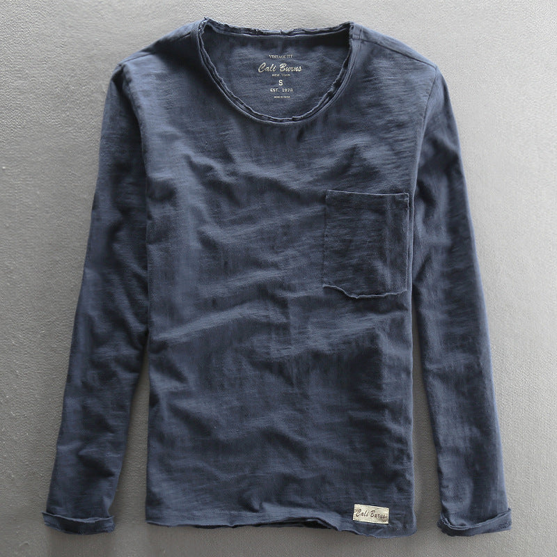 T-shirt casual homme respirant et confortable couche de base