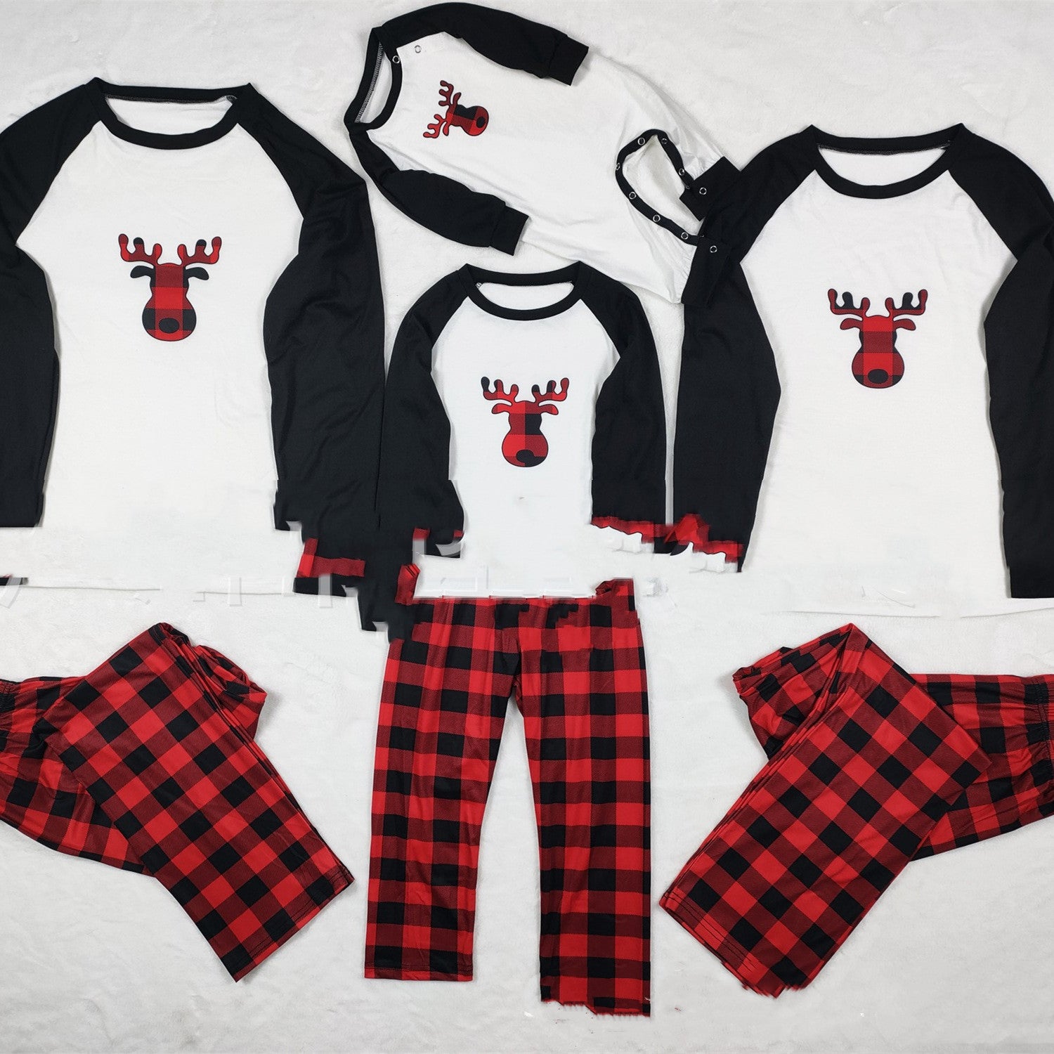 Pyjamas de Noël Ensemble parent-enfant