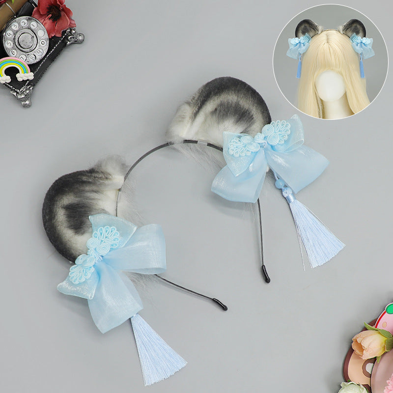 Style ancien Han vêtements chinois Tassel Lolita style chinois Panda animaux oreilles bande