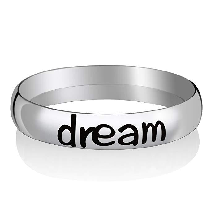 Hommes et femmes Élégante bague inspiratrice minimaliste