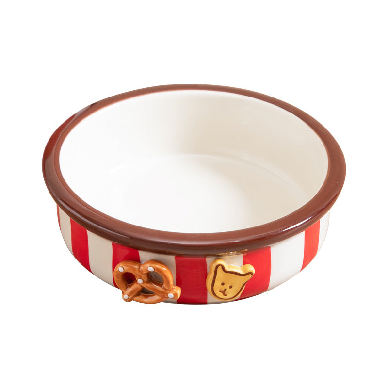 Peint à la main Underglaze Pet Bowl