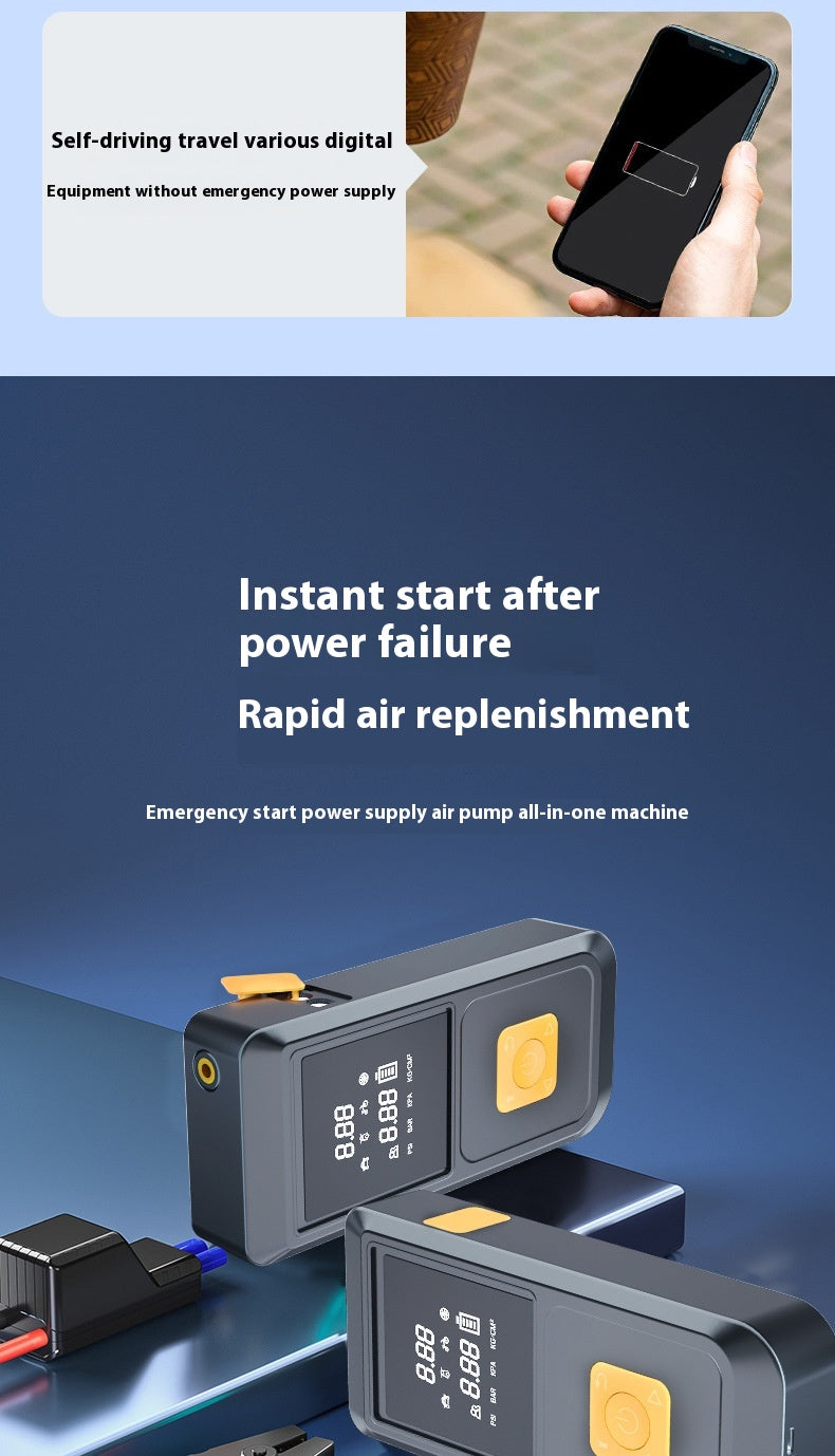 Véhicule Air Intelligent Digital Display Car Start Emergency Supply All-in-one Multi-functi
