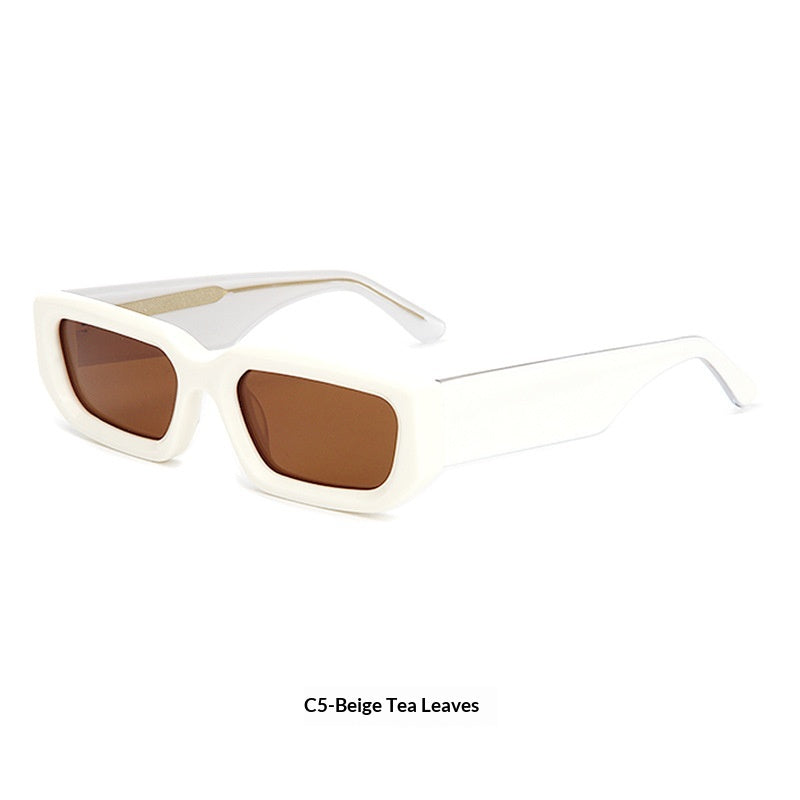 Lunettes de soleil à la mode européenne et américaine avec un cadre carré et des bras de temple larges