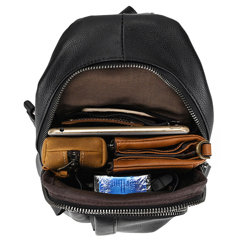 Leather Fashionable Grand-Capacity Homme sac de corps