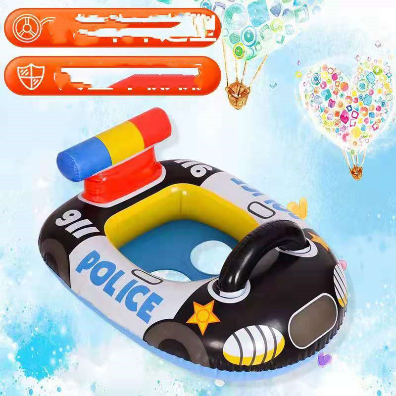 Anneau de natation pour enfants PVC gonflable Police Car Anneau de natation