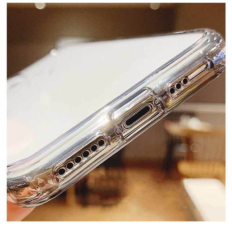 Carte de mode Étui téléphonique en silicone transparent