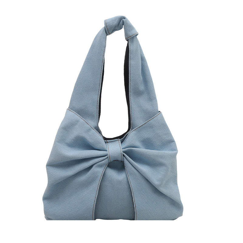 Denim Commuter Bag Grande Capacité Tendance Et design élégant à simple épaule