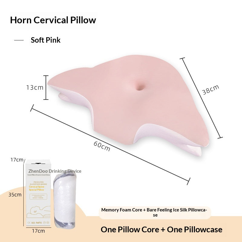 Memory Foam Neck Support Oreiller avec un design respirant pour un meilleur sommeil et un retour lent M