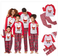 Costume de Noël Style européen et américain Pantalon en Plaid imprimé Père Noël