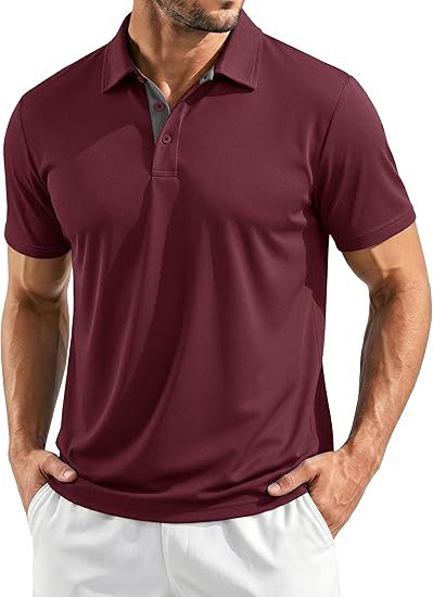 T-shirt Homme sans couture Breathable Quick-Drying Business Lapel