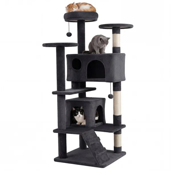 52" Cat Tree Tower with Perches and Condos