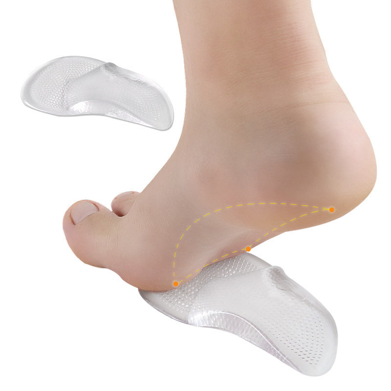 Transparent Soft Arch Support Correction Pied plat Pes Cavus Semelle Orthopédique