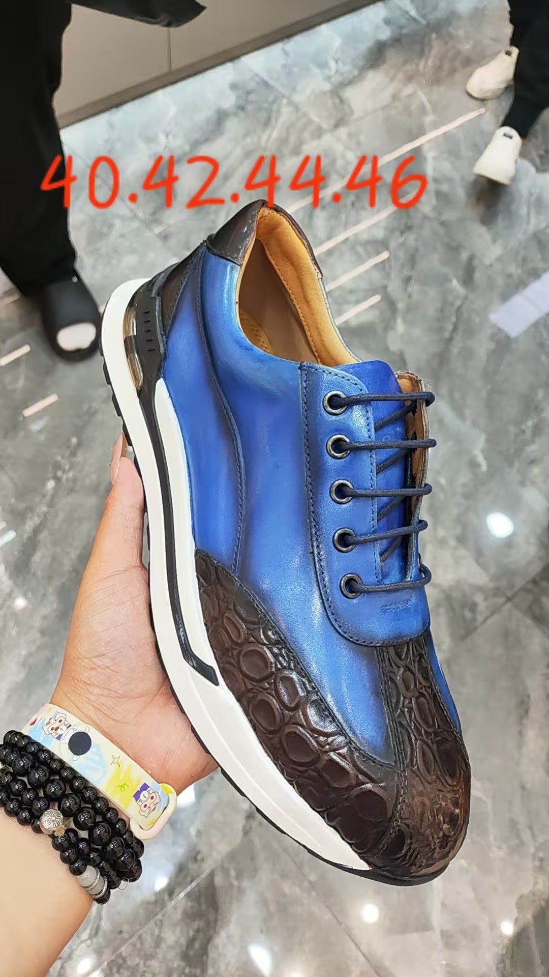 Chaussures en cuir Cowhide First Layer Fashion pour hommes
