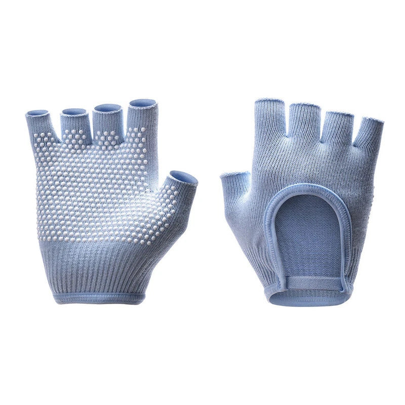 Gants antidérapants de yoga aérien en coton respirant