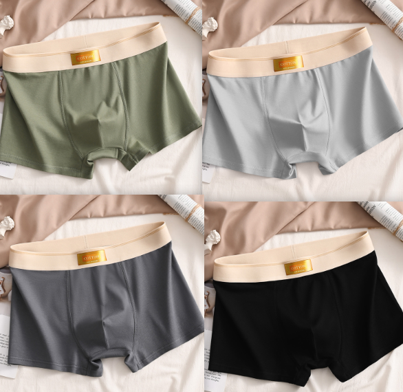 Slip de boxeur respirant en coton athlétique pour hommes