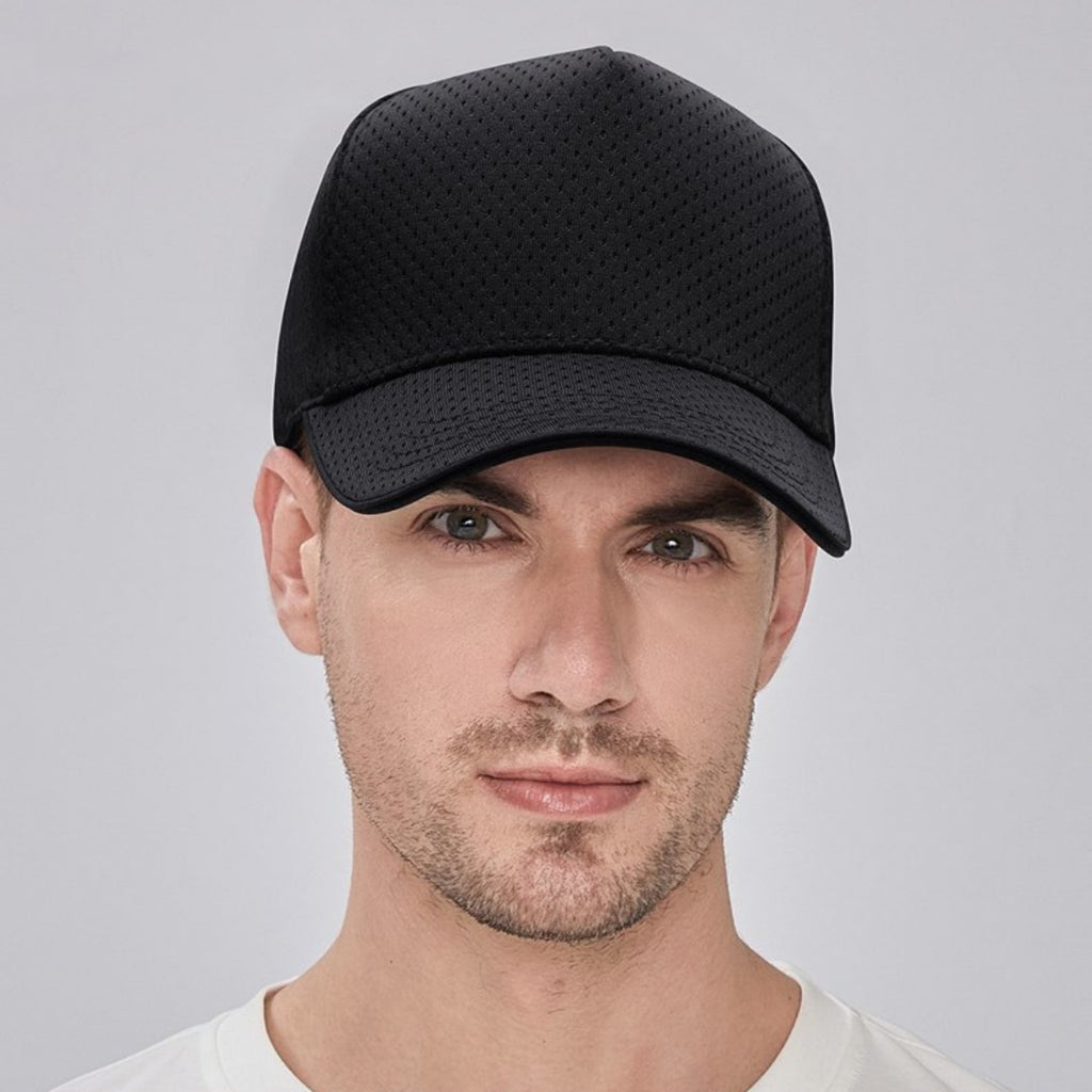 Casquette de baseball haute couronne respirante en mesh