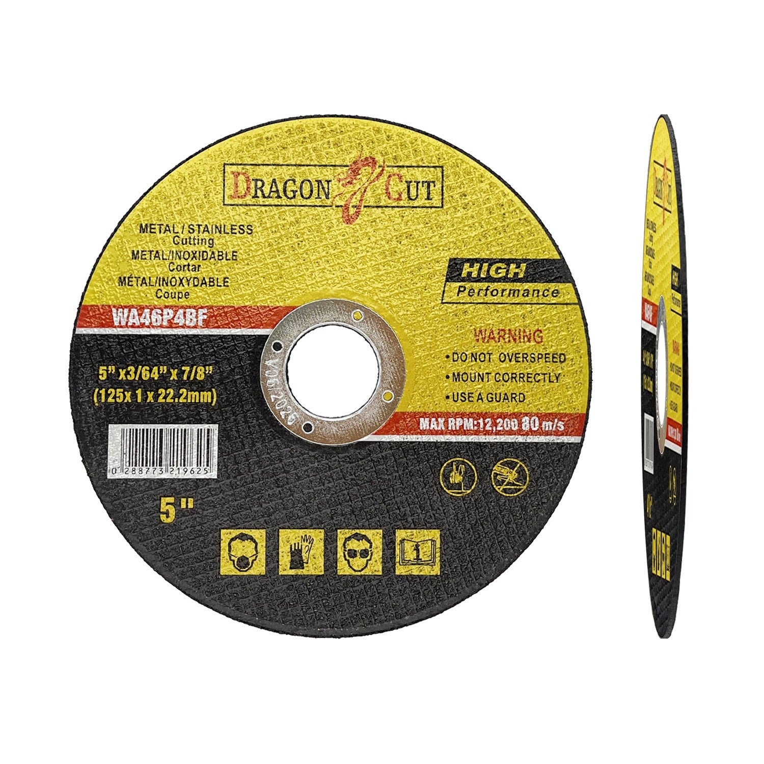 50 X 125mm ULTRA THIN 1mm MÉTAL CUTING BLADE DISC POUR ACIER ET ANGLE DE CARBURANT