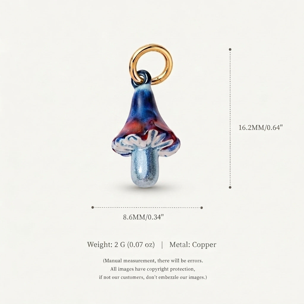Accessoire de pendentif couleur mode pour champignons