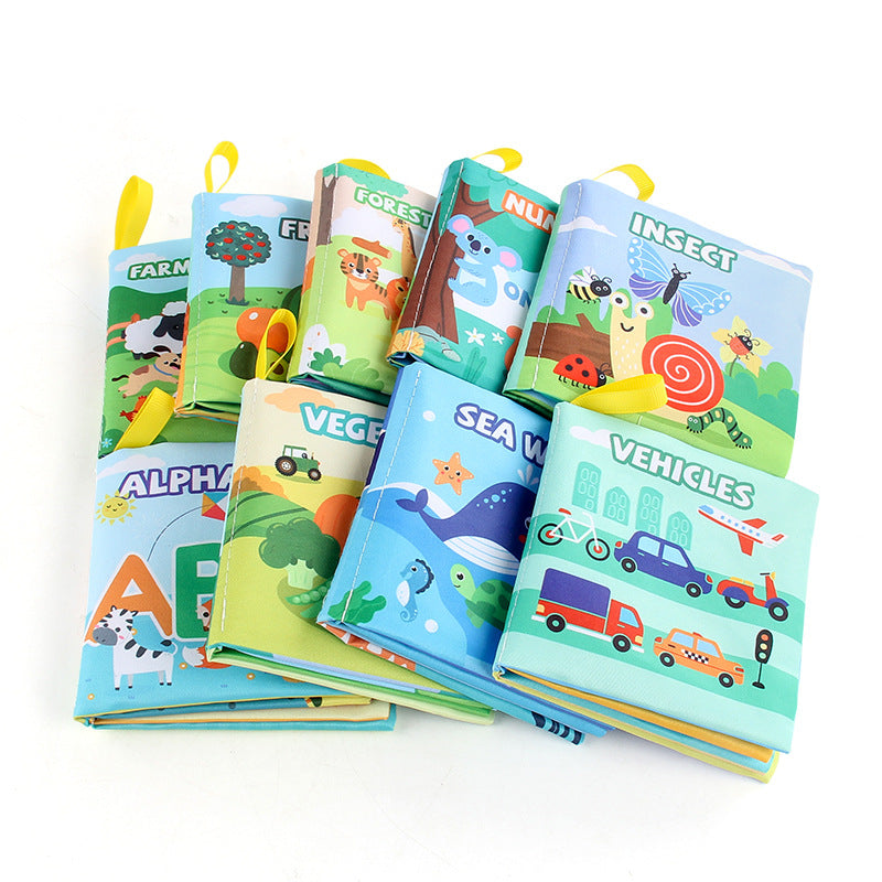 4 Pages 8 Côtés Livre de vêtements pour bébés Jouets éducatifs à l'épreuve des déchirures