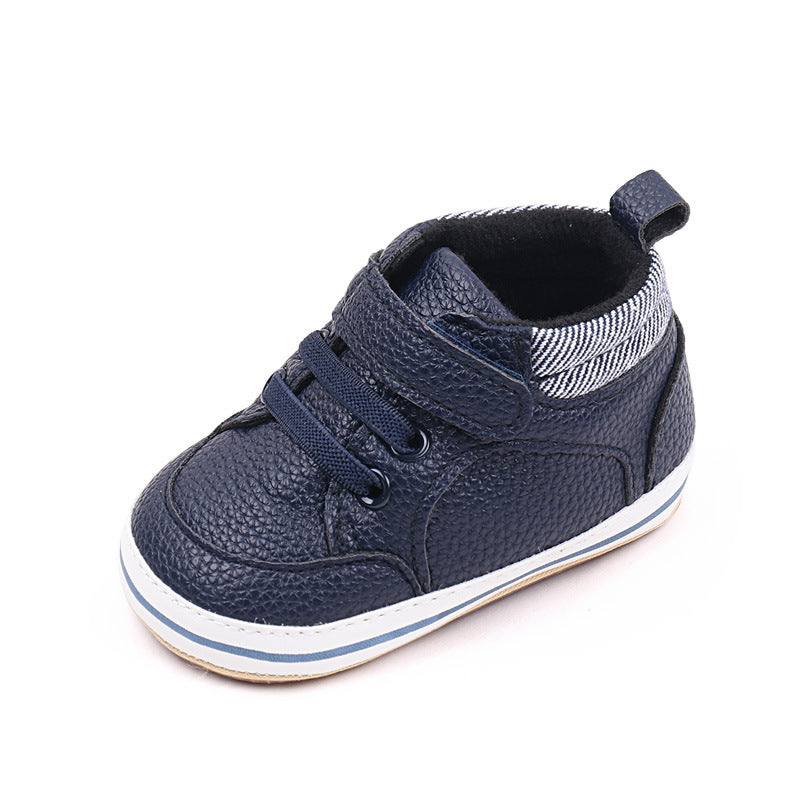 Chaussures mode en cuir PU de première marche pour bébés