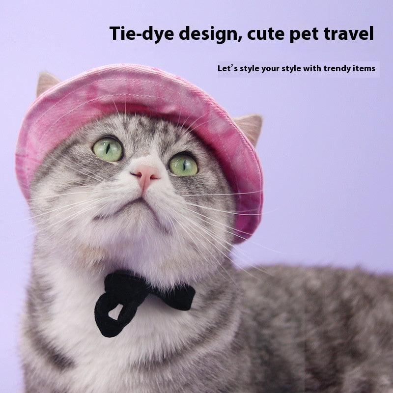 Chapeau de chat Été Pare-soleil Chapeau de pêcheur Fuite d'oreille réglable