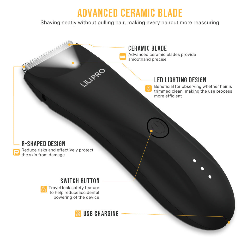 Accueil Clipper électrique imperméable pour cheveux du corps