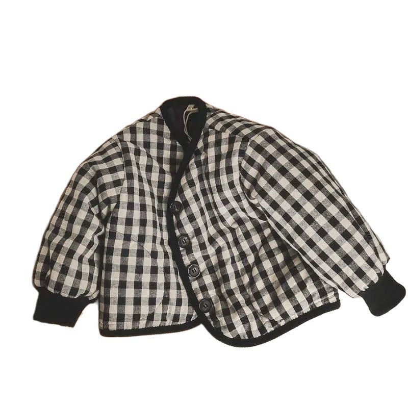 Élégant vêtement de coton rembourré Tout-appariement Coréen style bébé pour enfants