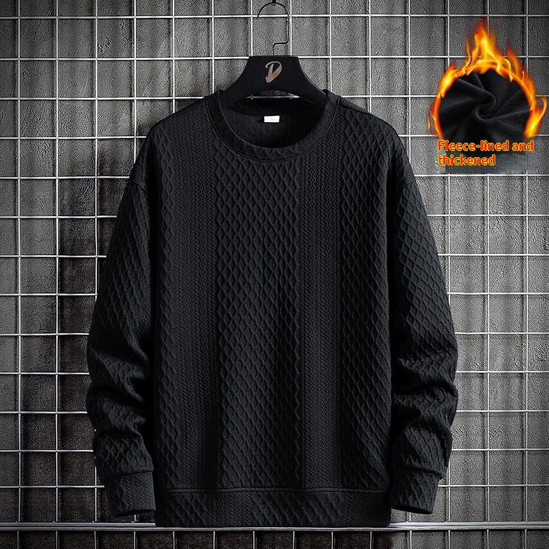 Chemise de fond en pull de cou-d'équipage casual pour hommes