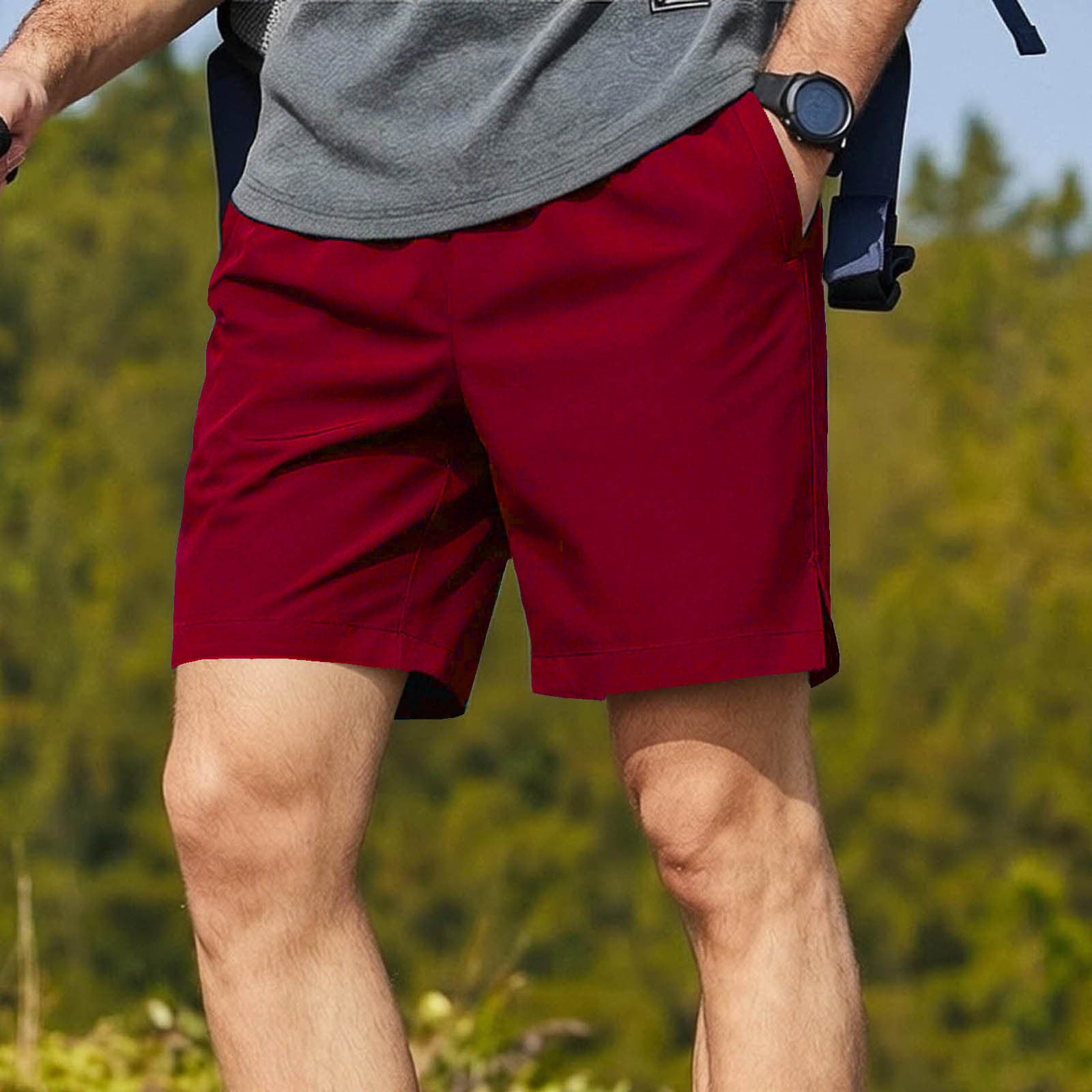 Short à manches rapides sorbant la sueur fraîche de l'été plus grande