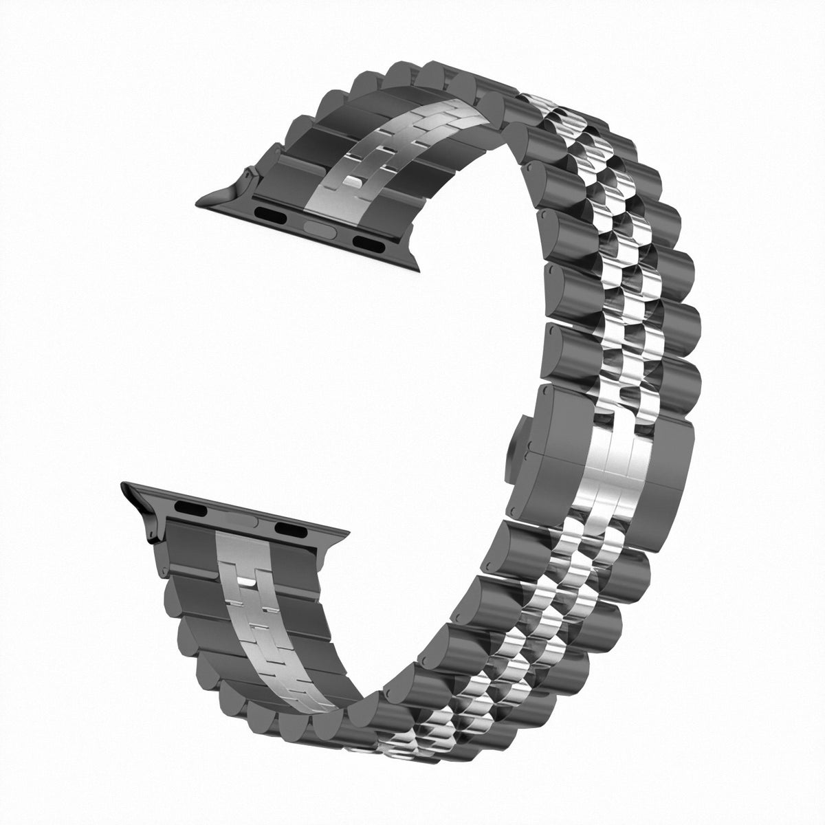 Bracelet en métal à cinq perles, tout en patch