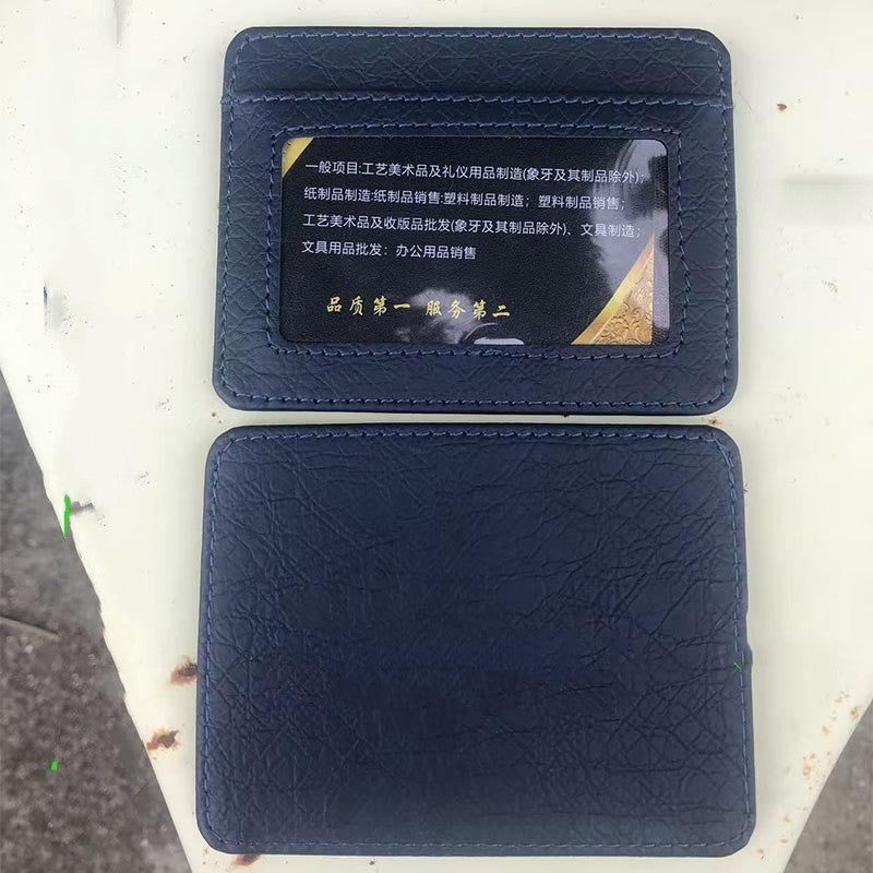 Porte-certificats en cuir véritable pour hommes haut de gamme
