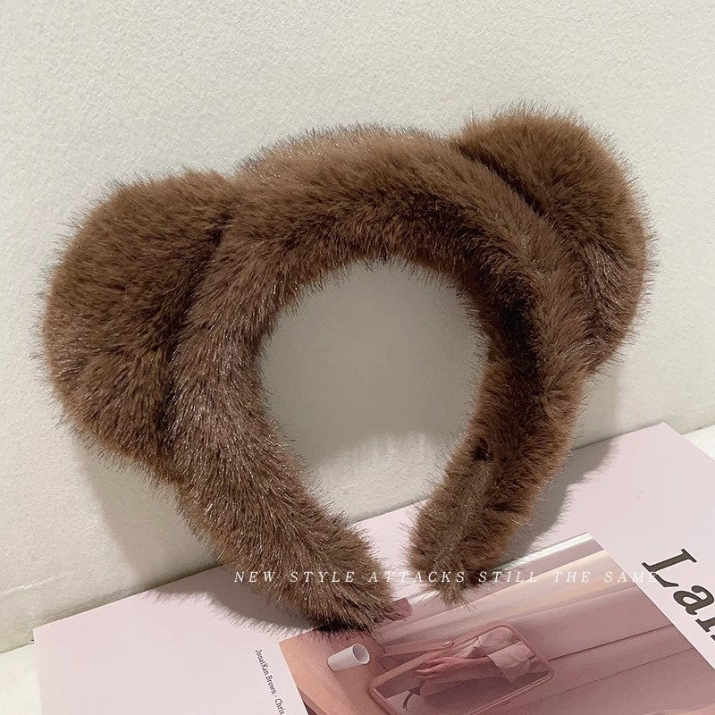 Maillard Fluffy bande de cheveux de haute qualité coiffure visage lavage fixateur cheveux large-brimmed haute Skul