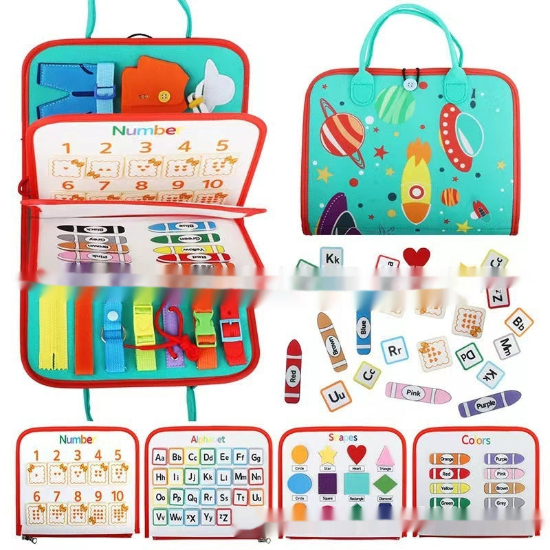 Portable Conseil d'apprentissage du vêtement pour enfants Toy Conseil d'éducation précoce