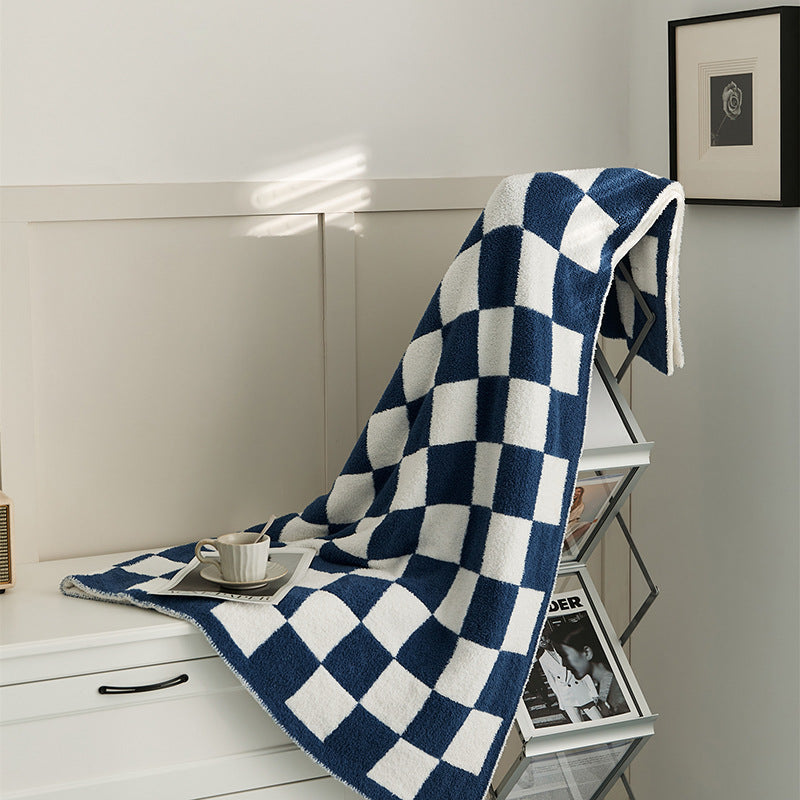 Couverture en Plaid de demi-velvet de style nordique