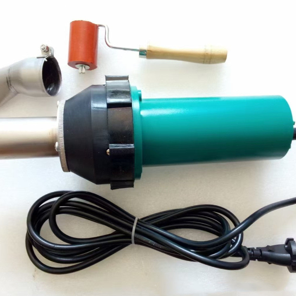 One-piece plastic hot air welding gun